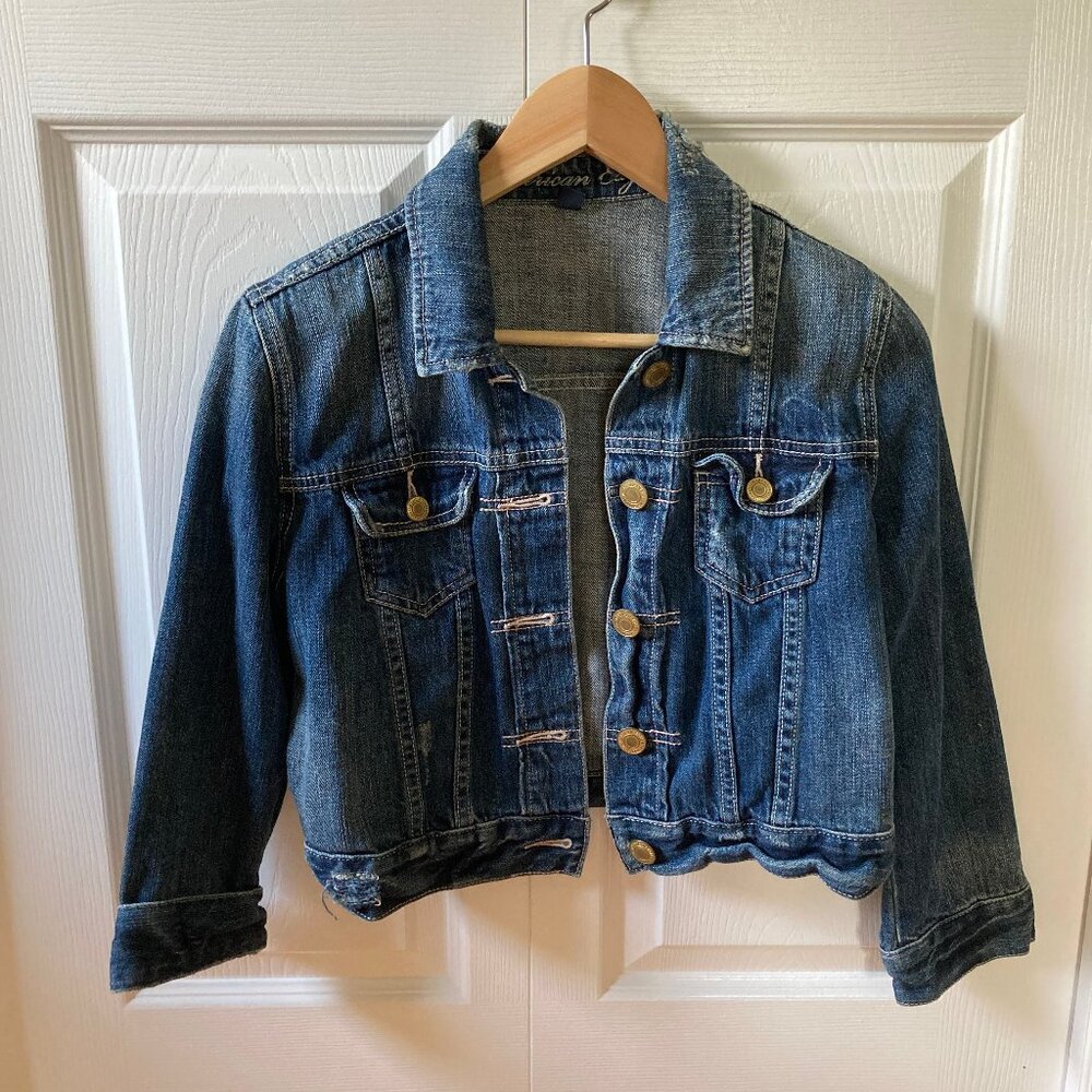 American Eagle Cropped Denim Jacket